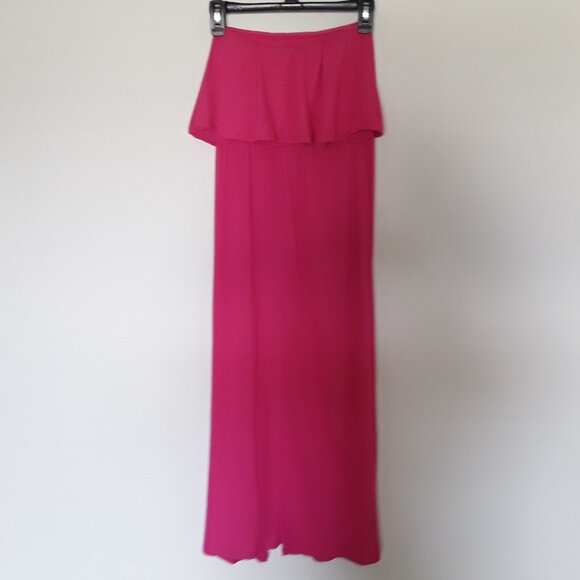 Women's See You Monday Size XS Pink Long Bandeau Dress - Picture 5 of 6